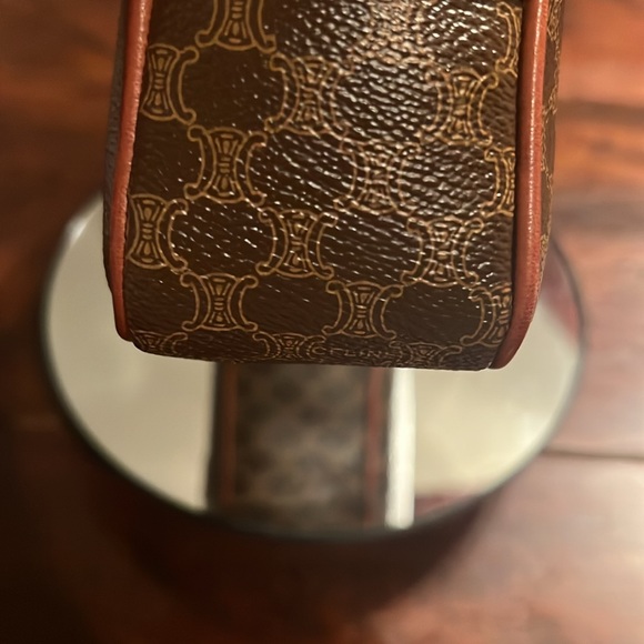 CELINE Macadam Monogram PVC Crossbody Leather Brown - Picture 5 of 13